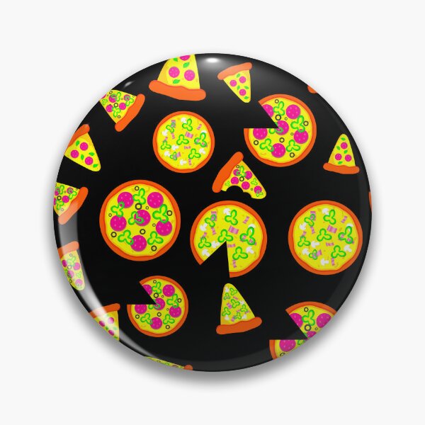 Item preview, black pink pepperoni pizza  designed and sold by Gossip Rag.