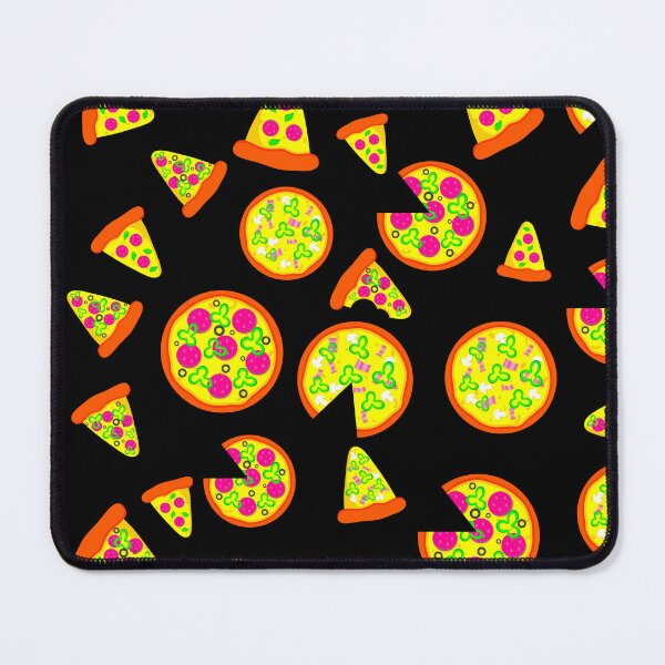 Item preview, black pink pepperoni pizza  designed and sold by Gossip Rag.