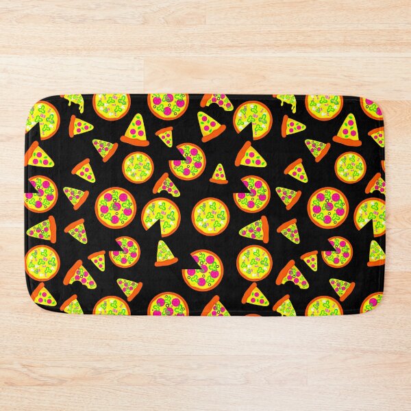 Item preview, black pink pepperoni pizza  designed and sold by Gossip Rag.