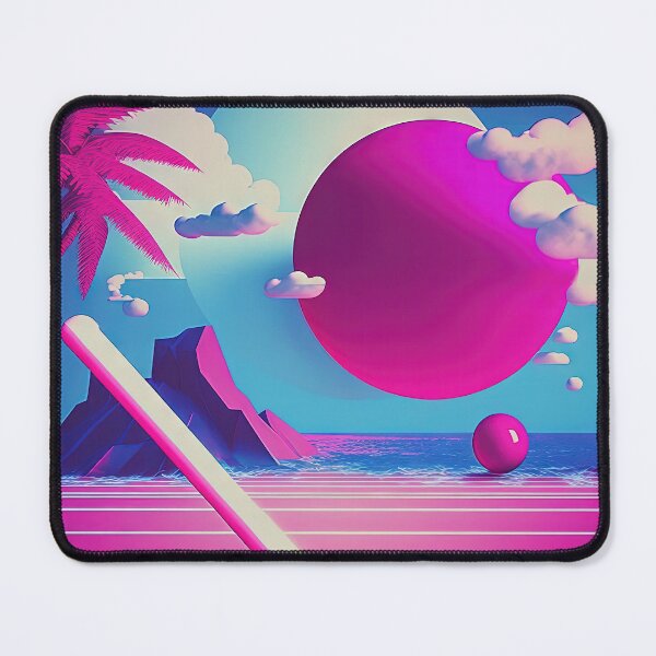 Item preview, Pastel Visions: A Vaporwave Ode to 80s Aesthetics designed and sold by Mullet Monkey.