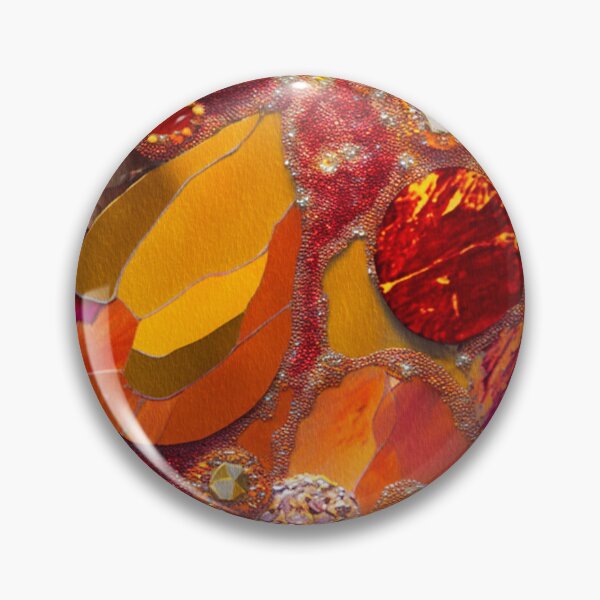 Item preview, Glittery Organic Gems,Orange, Red, designed and sold by GemstoneandLeaf.