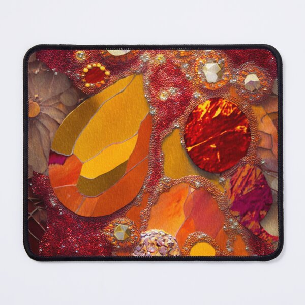 Item preview, Glittery Organic Gems,Orange, Red, designed and sold by GemstoneandLeaf.
