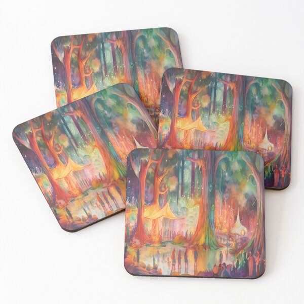 Item preview, Burning Man Blaze: Psychedelic Watercolor designed and sold by CreativeBoard.