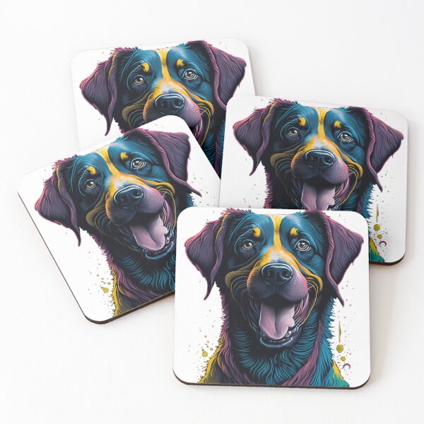 Item preview, Funky colorful smiling dog designed and sold by Aleksandar Boric.