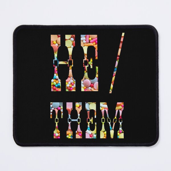 Item preview, He/Them Pronouns with a Circus Candy Background designed and sold by MxA19.