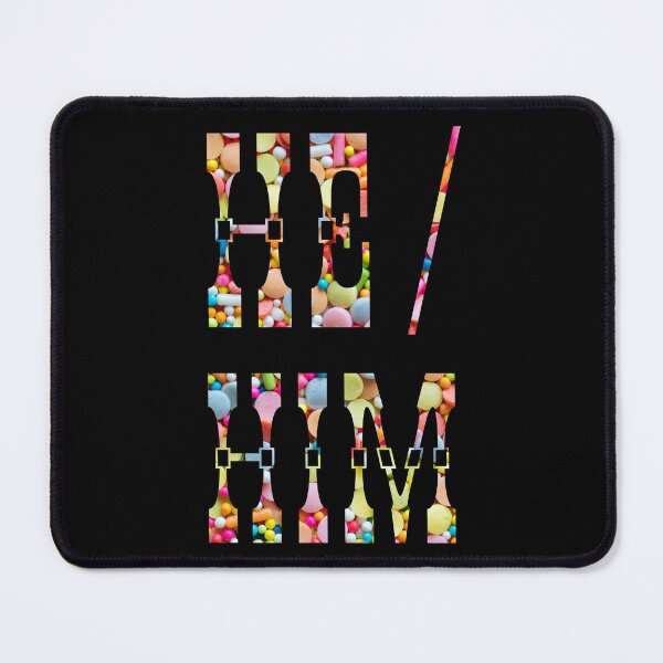 Item preview, He/Him Pronouns with a Circus Candy Background designed and sold by MxA19.