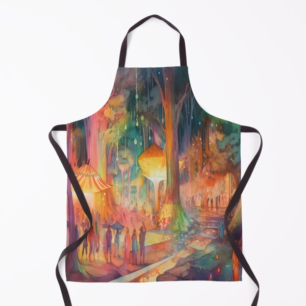 Aperçu de l'œuvre Flammes psychédéliques : art abstrait de l'aquarelle créée et vendue par CreativeBoard.