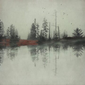 Artwork thumbnail, Pulse - tree reflections in a lake by DyrkWyst