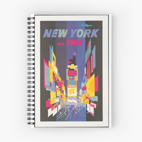 Item preview, New York Fly TWA Vintage Poster Time Square designed and sold by kathrynhw.
