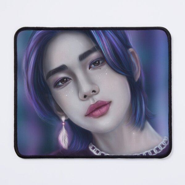 Item preview, Hwang Hyunjin with blue hair , Skz designed and sold by noirglare.