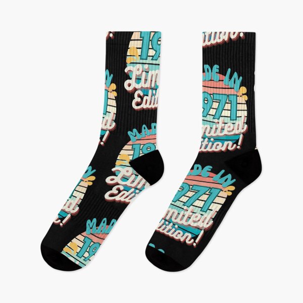 Item preview, Made In 1971 Limited Edition Retro graphics design with funny birthday quotes designed and sold by Ching Teoh.