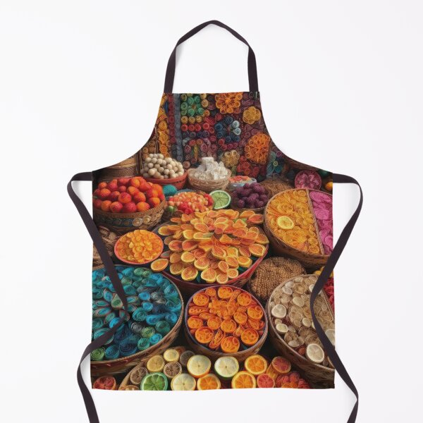 Item preview, Sensory Delights: A Quilled Moroccan Souk Mosaic - Rich with Exotic Fruits, Spices, and Islamic Geometric Patterns designed and sold by ThatsTheStyle.