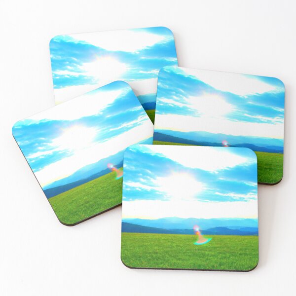 Item preview, View near Piani di Ragnolo at grass, mountains and sky designed and sold by Kristina Drozd.