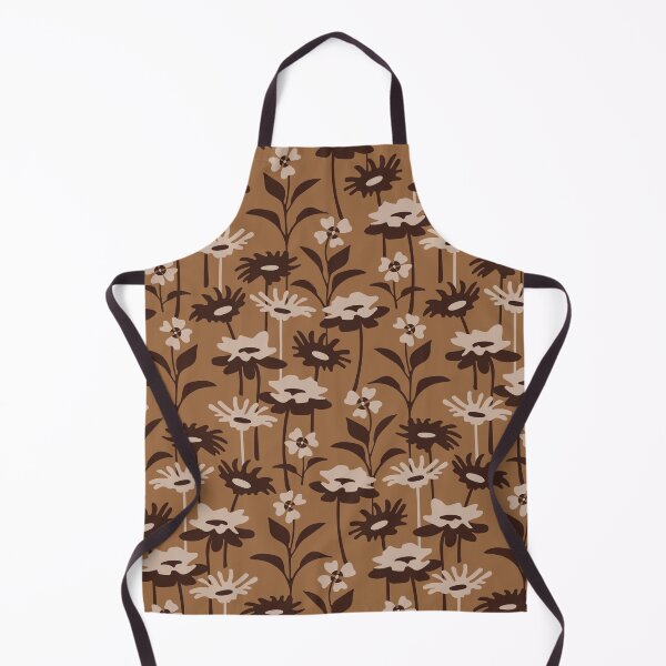 Item preview, GARDEN MEADOW Floral Botanical Wildflowers Flowers in Neutral Earth Tones Brown Sand Beige Cream - UnBlink Studio by Jackie Tahara designed and sold by Jackie Tahara of UnBlink Studio.