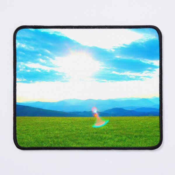 Item preview, View near Piani di Ragnolo at grass, mountains and sky designed and sold by Kristina Drozd.