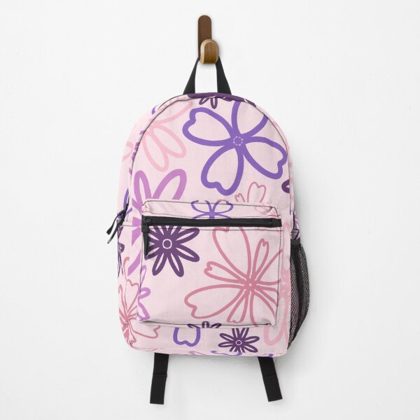 Item preview, Pink and Purple Geometric Flowers designed and sold by peachvisualarts.