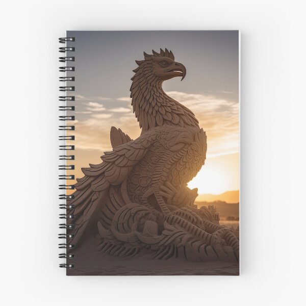 Item preview, Rising from the Sands: A Majestic Phoenix Sand Sculpture Inspired by Native American Symbolism and Adorned with Intricate Details designed and sold by ThatsTheStyle.