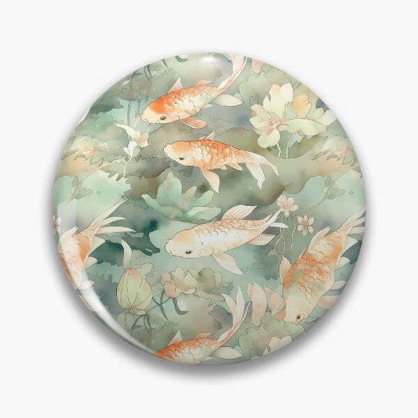 Item preview, Japanese Koi Fish Watercolor designed and sold by kimchidigital.