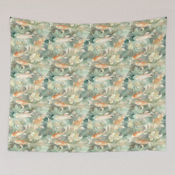 Item preview, Japanese Koi Fish Watercolor designed and sold by kimchidigital.