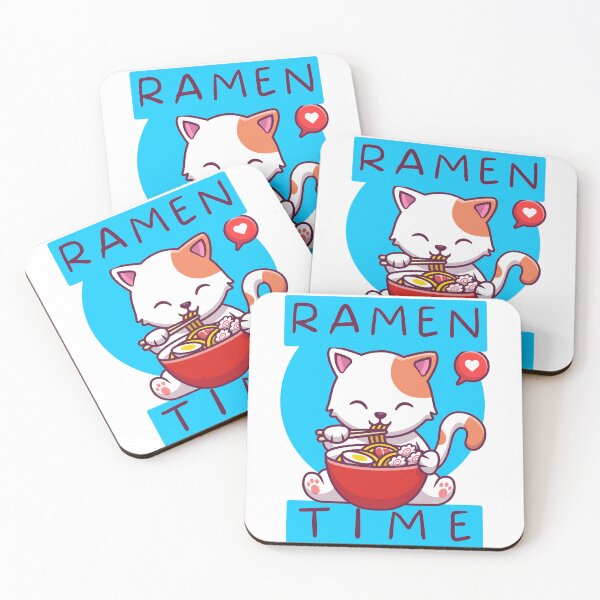 Item preview, Ramen Time Cute Japanese Cat Ramen designed and sold by murahbanget.