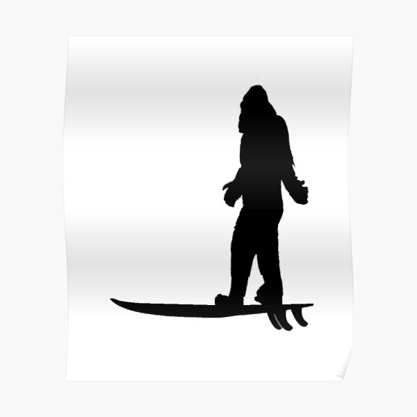 Bigfoot Big Wave Poster
