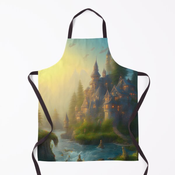 Item preview, Beautiful Castle Fantasy Kingdom Digital Painting Fantasy Landscape designed and sold by VersoShopping.