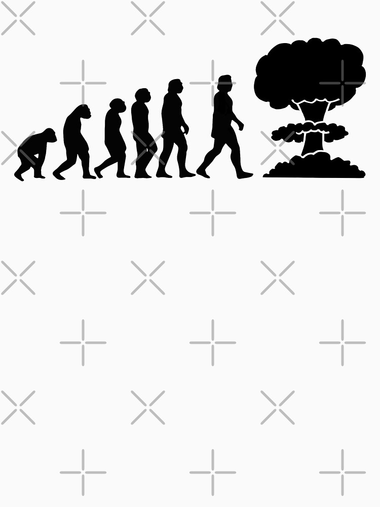 Thumbnail 7 of 7, Classic T-Shirt, Evolution will ends - funny evolution designed and sold by oldtee.