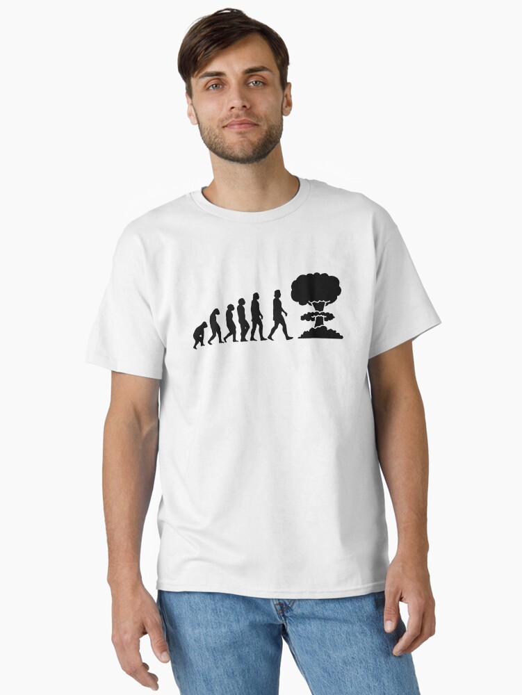 Thumbnail 1 of 7, Classic T-Shirt, Evolution will ends - funny evolution designed and sold by oldtee.