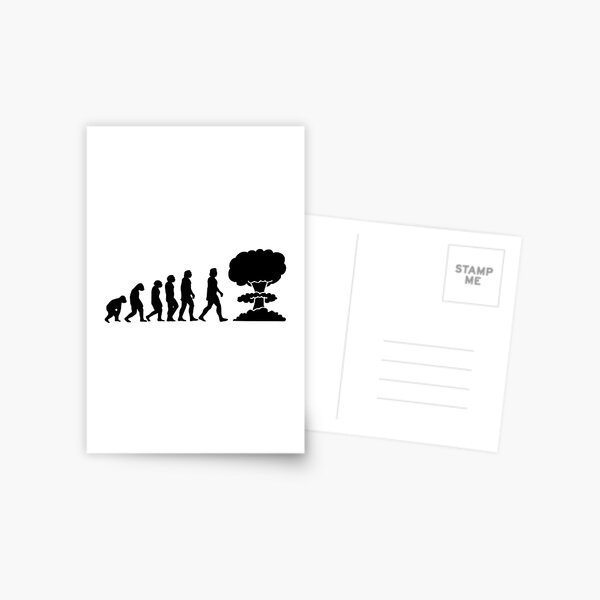 Evolution will ends Postcard