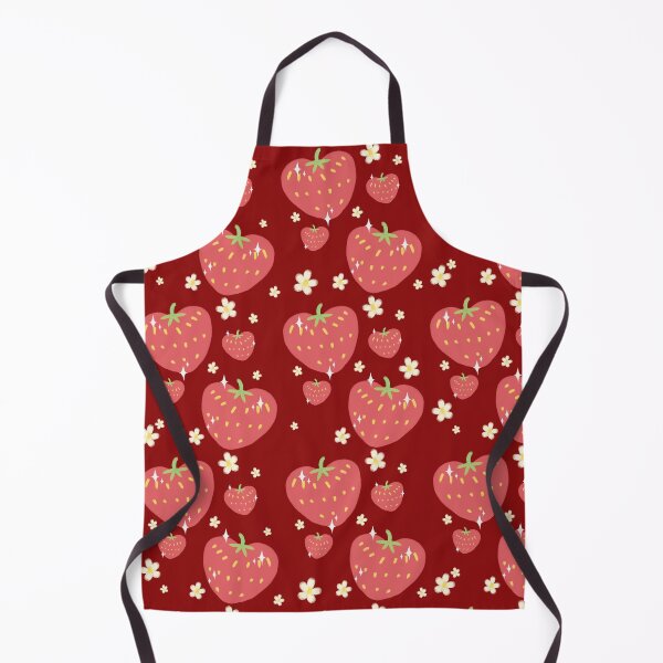 Item preview, Strawberries and flowers pattern designed and sold by Abyssalbee.