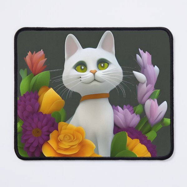 Item preview, Cat Flower 02 designed and sold by Camila Hamdan.