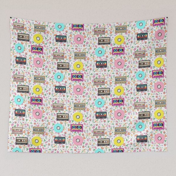 Item preview, Retro flowers and music designed and sold by Lotsalaughta.