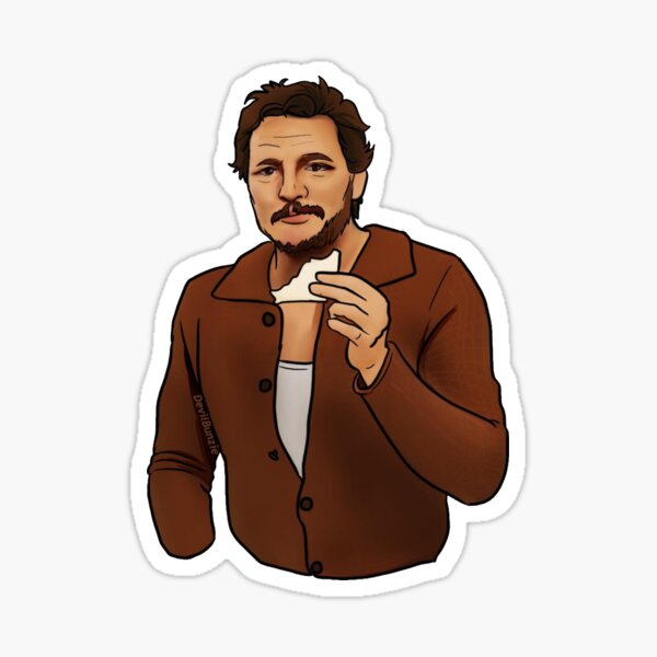 Item preview, Pedro Pascal eating toast designed and sold by Kreations With Kalie.