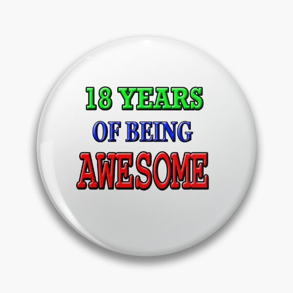 Item preview,  18 Years of Being Awesome Birthday 2 designed and sold by Angelle55.