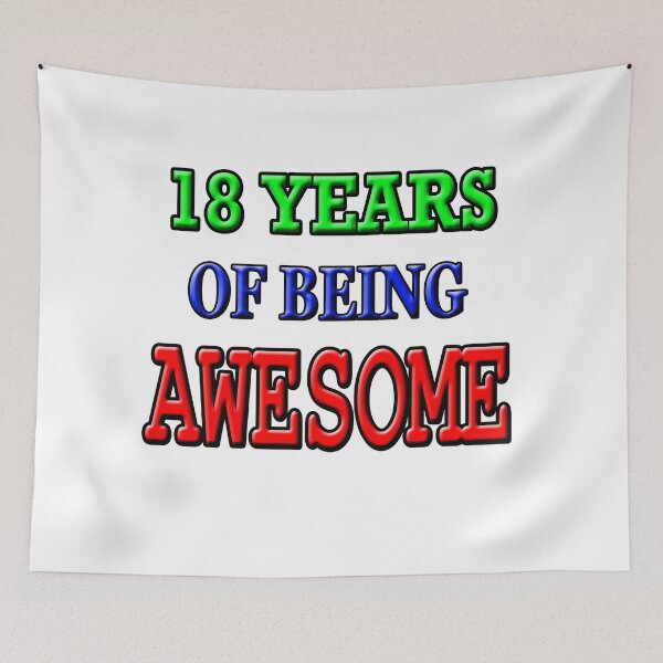 Item preview,  18 Years of Being Awesome Birthday 2 designed and sold by Angelle55.