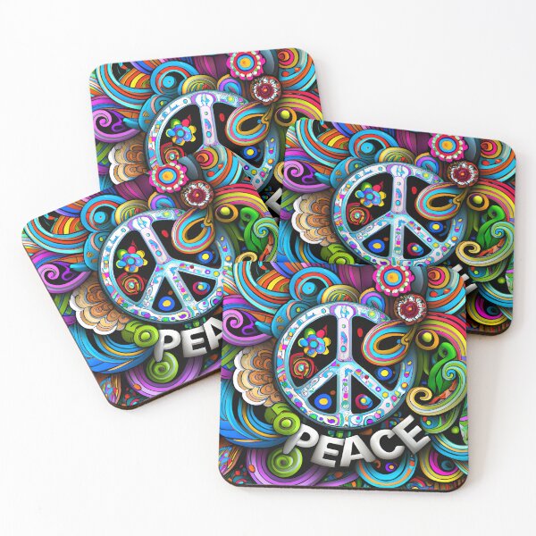 Item preview, Colorful and Crazy Peace Sign designed and sold by Jandsgraphics.
