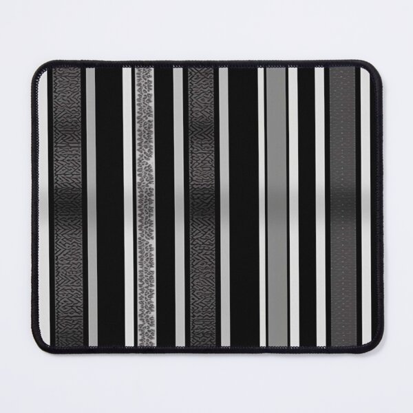 Item preview, Elegant Stripes in White, Black, and Grey Pattern designed and sold by iPaint Airbrush Studio.