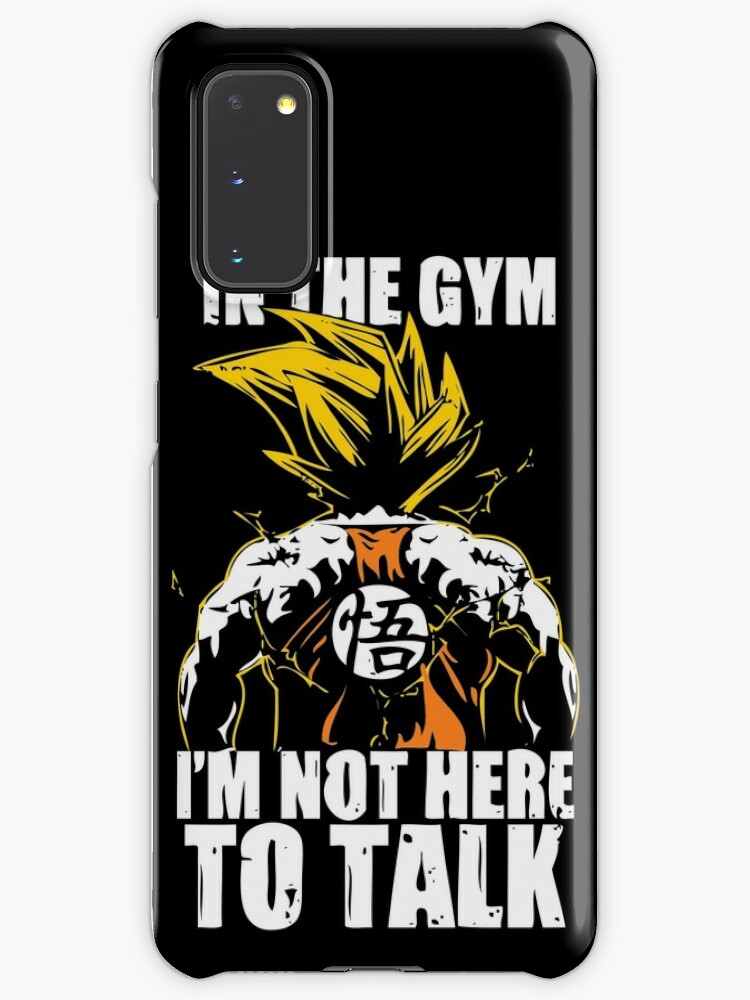 In The Gym I M Not Here To Talk Case Skin For Samsung Galaxy By Kurtusmaximus Redbubble