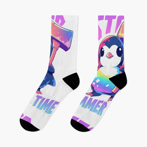 Item preview, STOP! Hammer time, penguin design designed and sold by Artsynator.