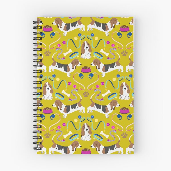 Item preview, Cute basset hounds pattern designed and sold by Jennifer Ladd.