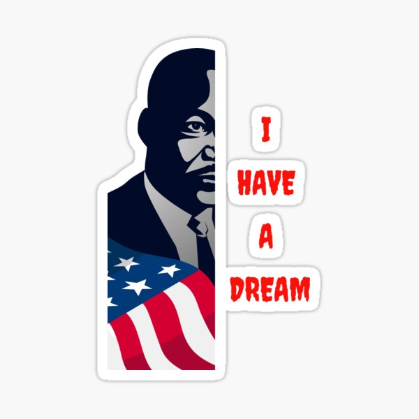 Artikel-Vorschau von Martin Luther King Jr. Tag, designt und verkauft von InStickers.