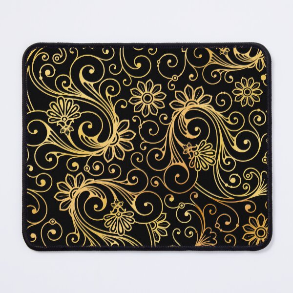 Item preview, METALLIC PAISLEY LOOK, GOLD FLORAL PATTERN, ORNATE FLORAL PRINT, GOLD, COLORFUL designed and sold by classic car craze.