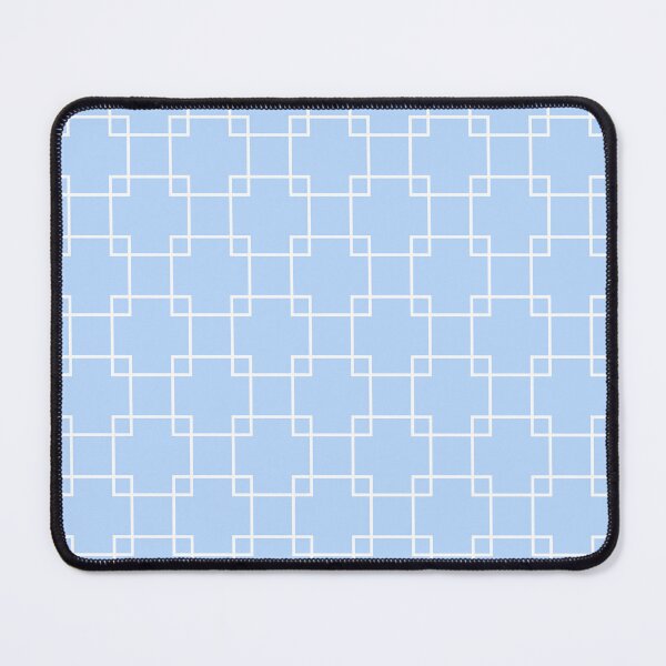 Item preview, White and Sky Blue Korean Geo pattern08 designed and sold by SOFIE in SEOUL.