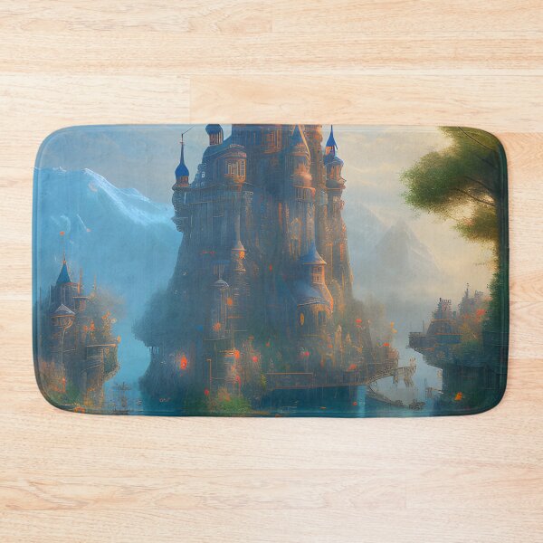 Item preview, Beautiful Castle Fantasy Kingdom Digital Painting Fantasy Landscape designed and sold by VersoShopping.