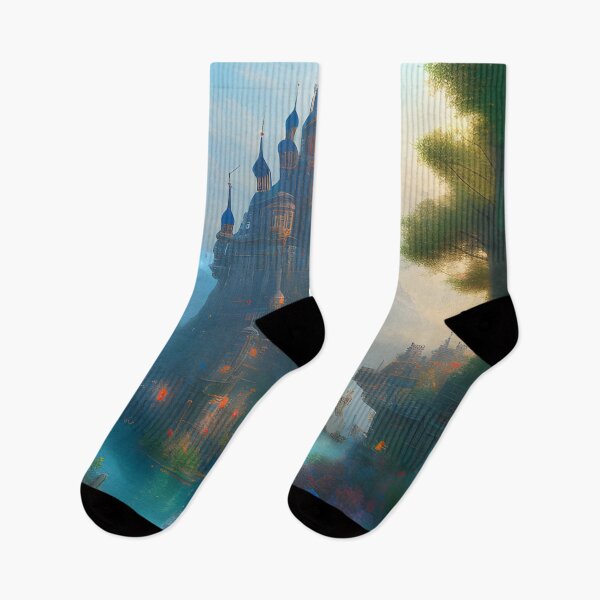 Item preview, Beautiful Castle Fantasy Kingdom Digital Painting Fantasy Landscape designed and sold by VersoShopping.