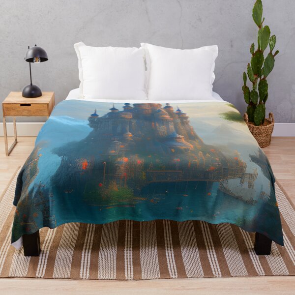 Item preview, Beautiful Castle Fantasy Kingdom Digital Painting Fantasy Landscape designed and sold by VersoShopping.