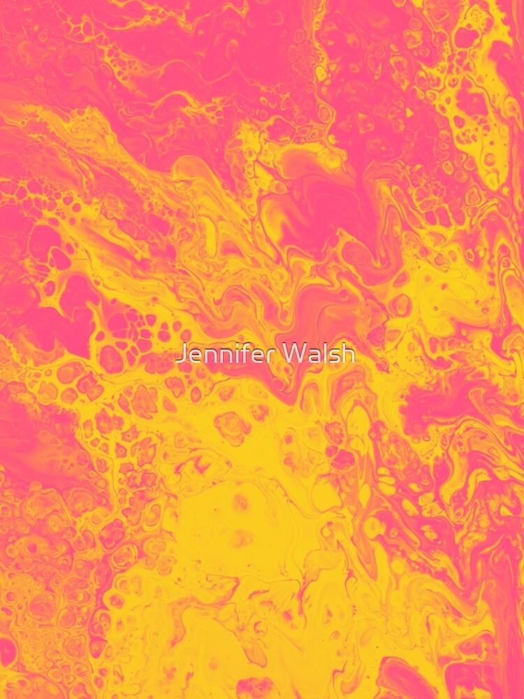 Pink and Yellow Marble- An Abstract by InsertTitleHere