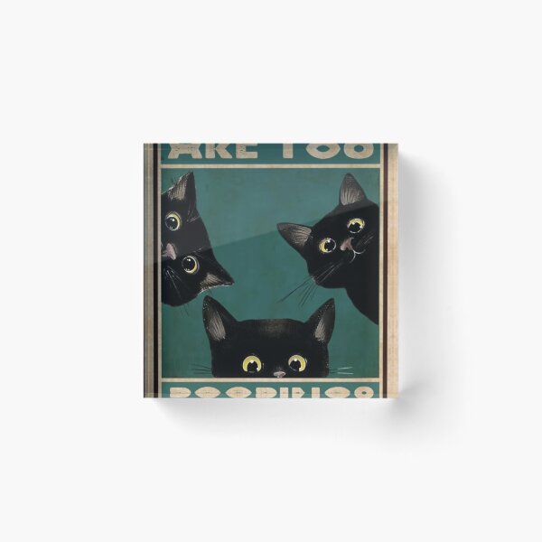 Item preview, Three Baby Black Cats - Are You Pooping Poster designed and sold by renoadiser.
