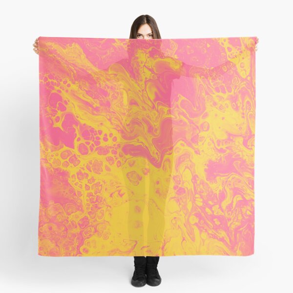 Item preview, Pink and Yellow Marble- An Abstract designed and sold by Jennifer Walsh Design.