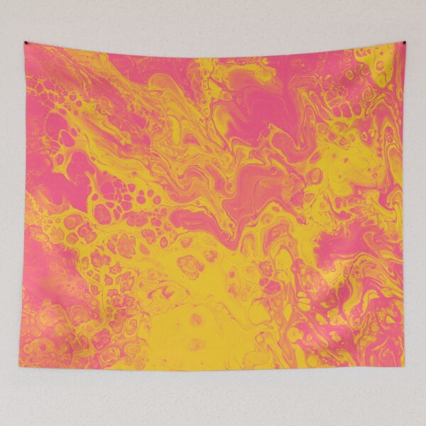 Item preview, Pink and Yellow Marble- An Abstract designed and sold by Jennifer Walsh Design.